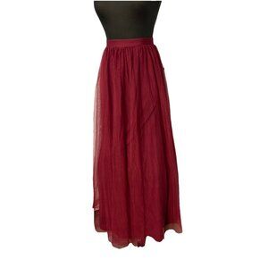 Blondie Nites By Stacy Sklar Juniors Sz 1‎ Mesh Ball Gown  Wedding Maxi Skirt